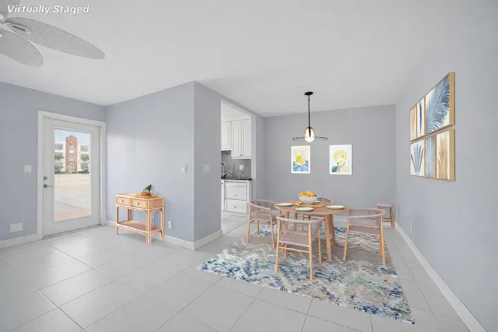 Virtual Staged Dining Area