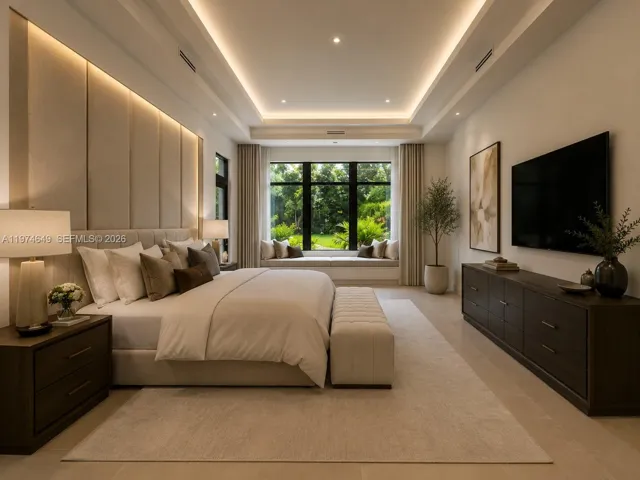26 x 16 Primary. Furniture and indirect lighting virtually Staged