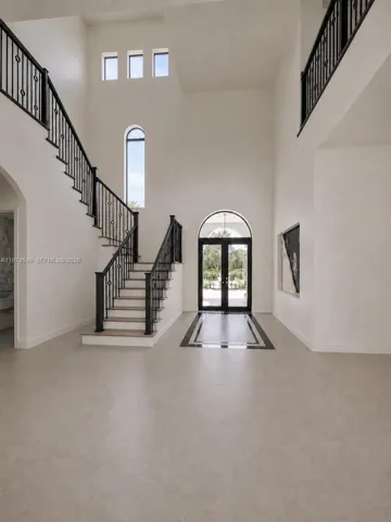 Grand entrance and stairs.