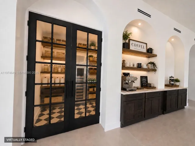 and coffee bar.