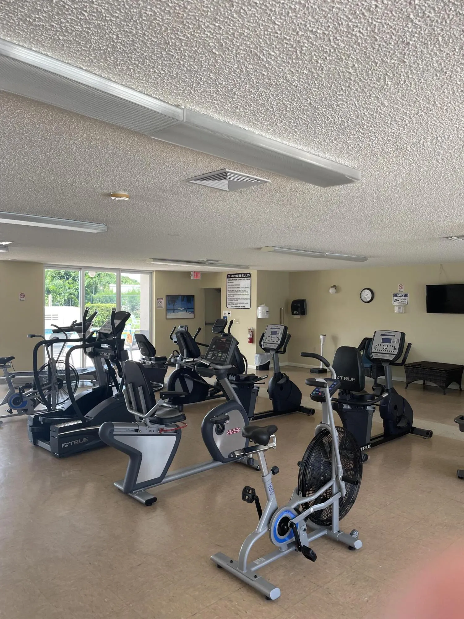 Gym equipment in second clubhouse