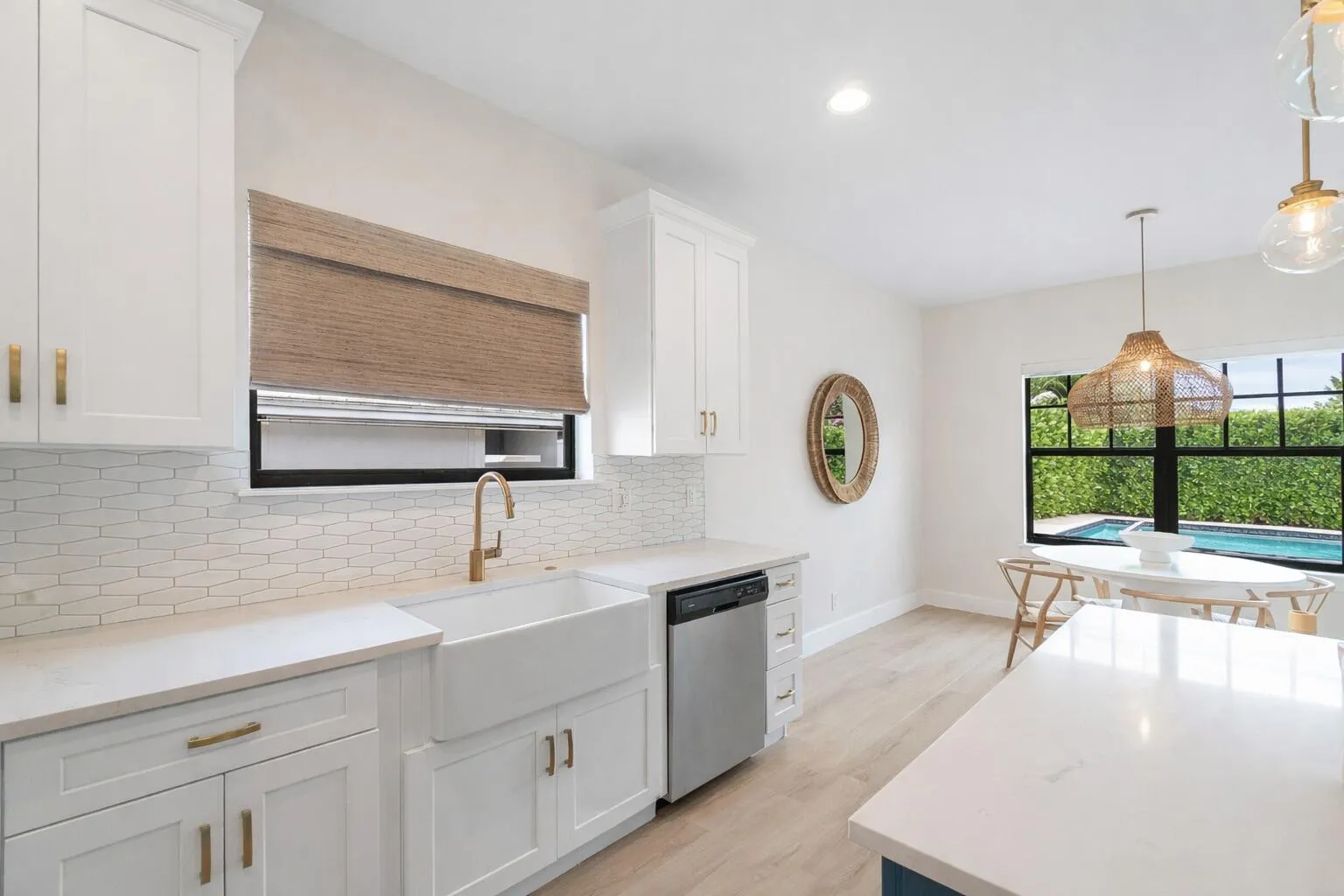 Kitchen w/ Outdoor Pool Views