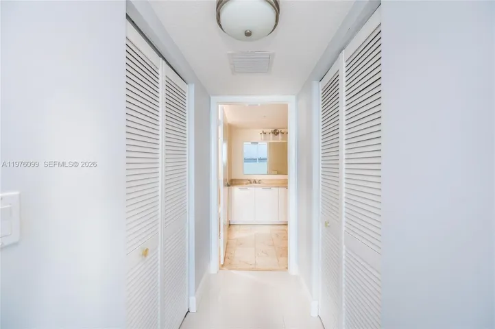 Master bedroom closets area
