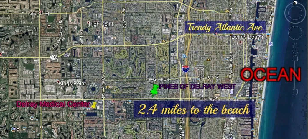 Pines of Delray West Google Map