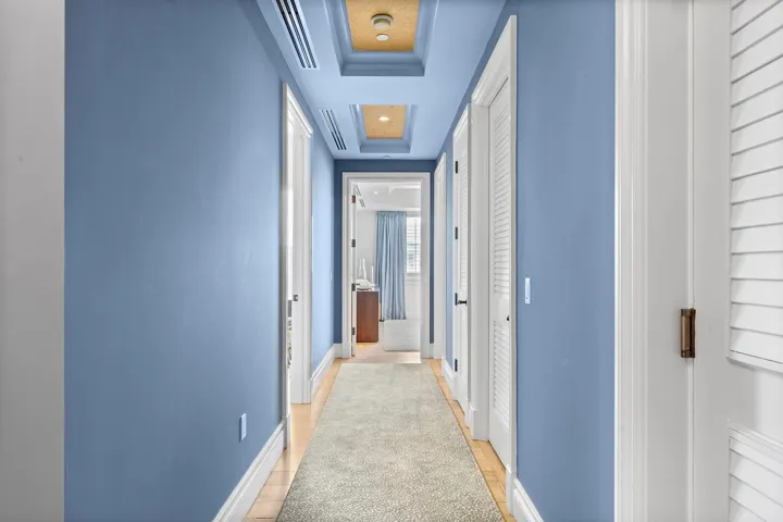 Hall leading to guest bedrooms