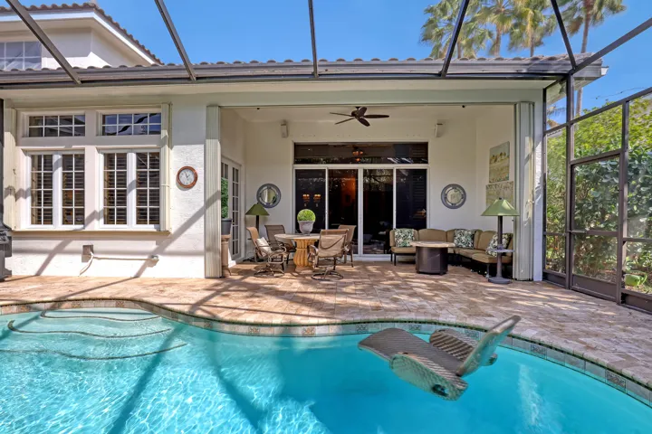 Private pool south facing