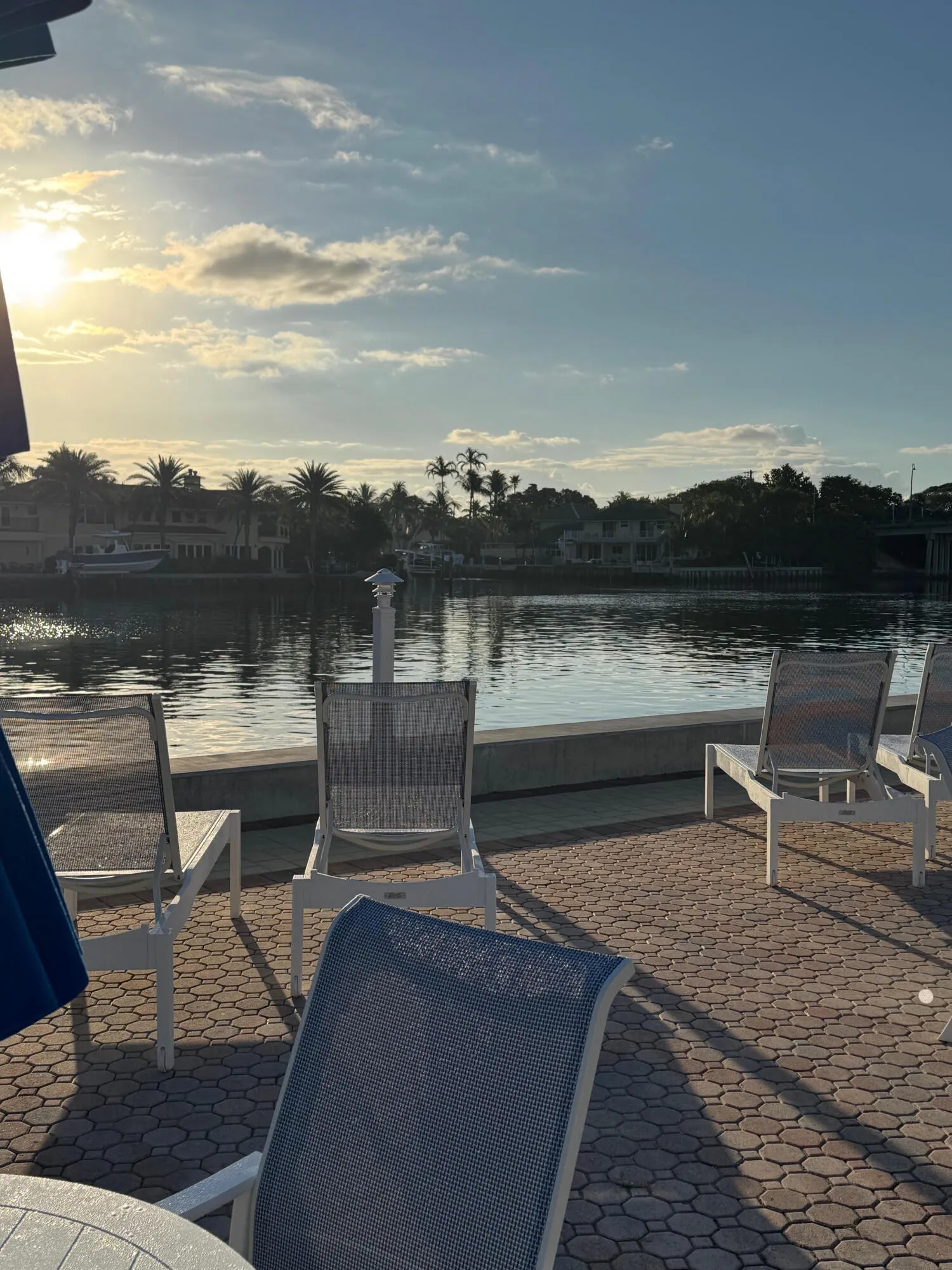 Pool deck on the ICW