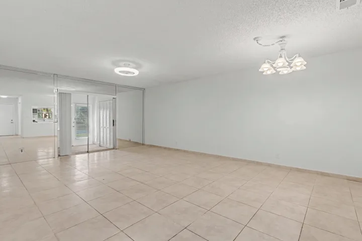 Living area and dining area