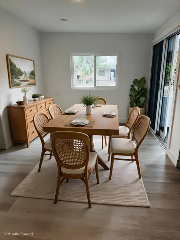 dining virtually staged