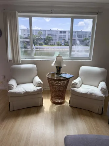 living room / lake view