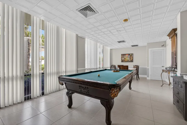 Billiards club room