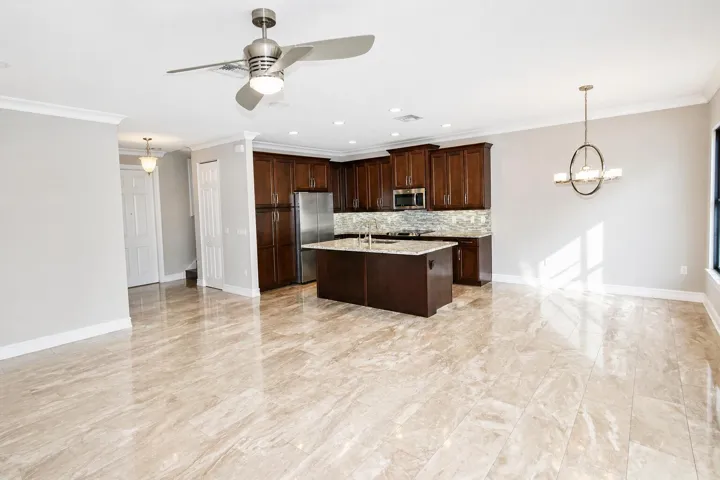 kitchen and living new
