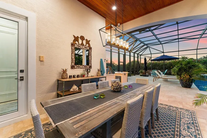 Outdoor Dining Area - Twilight