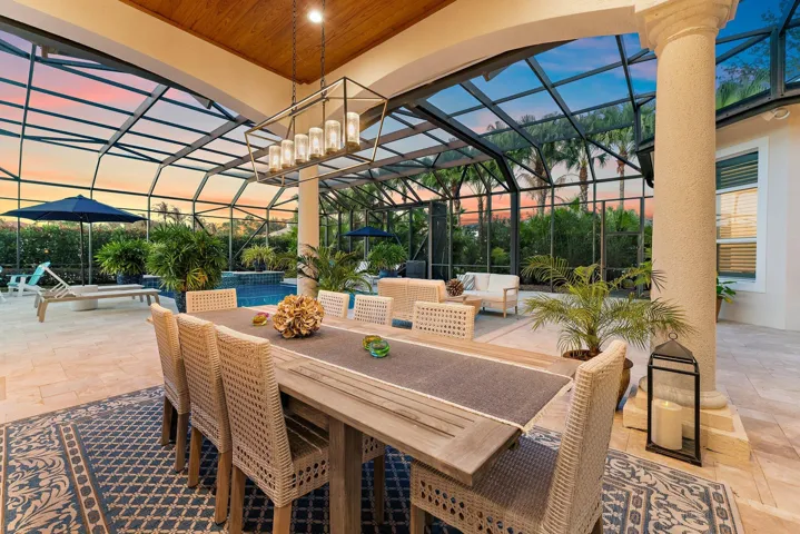 Outdoor Dining Area - Twilight