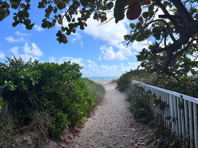 direct beach access