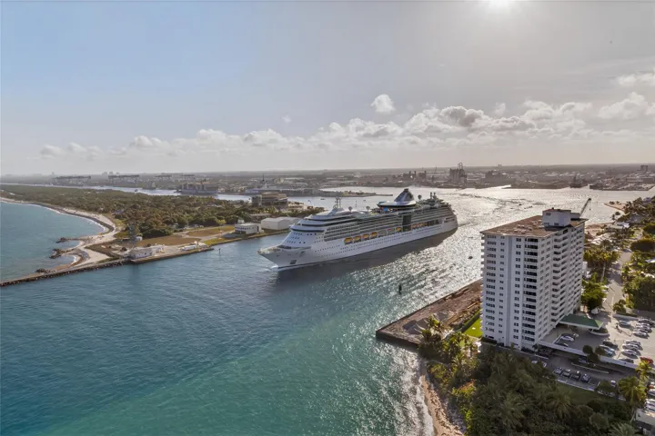 Southwest View from Unit looking towards Port Everglades