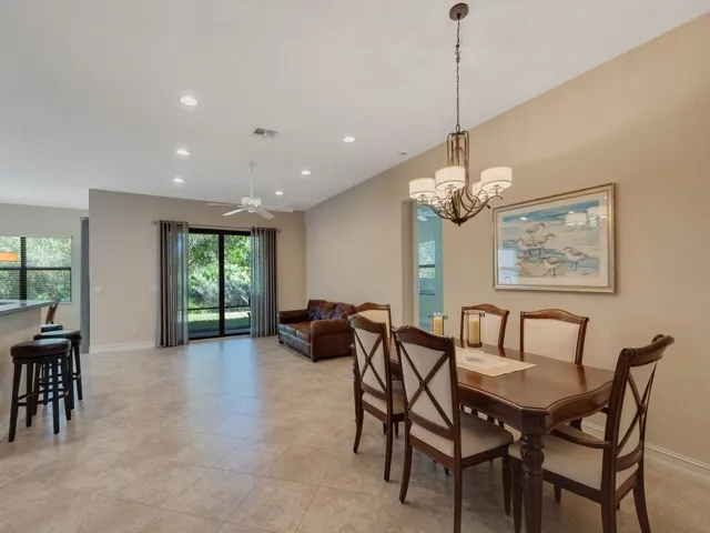 Dining view to back of the home