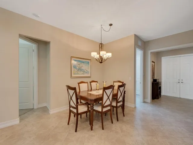 Dining view to the front doors.