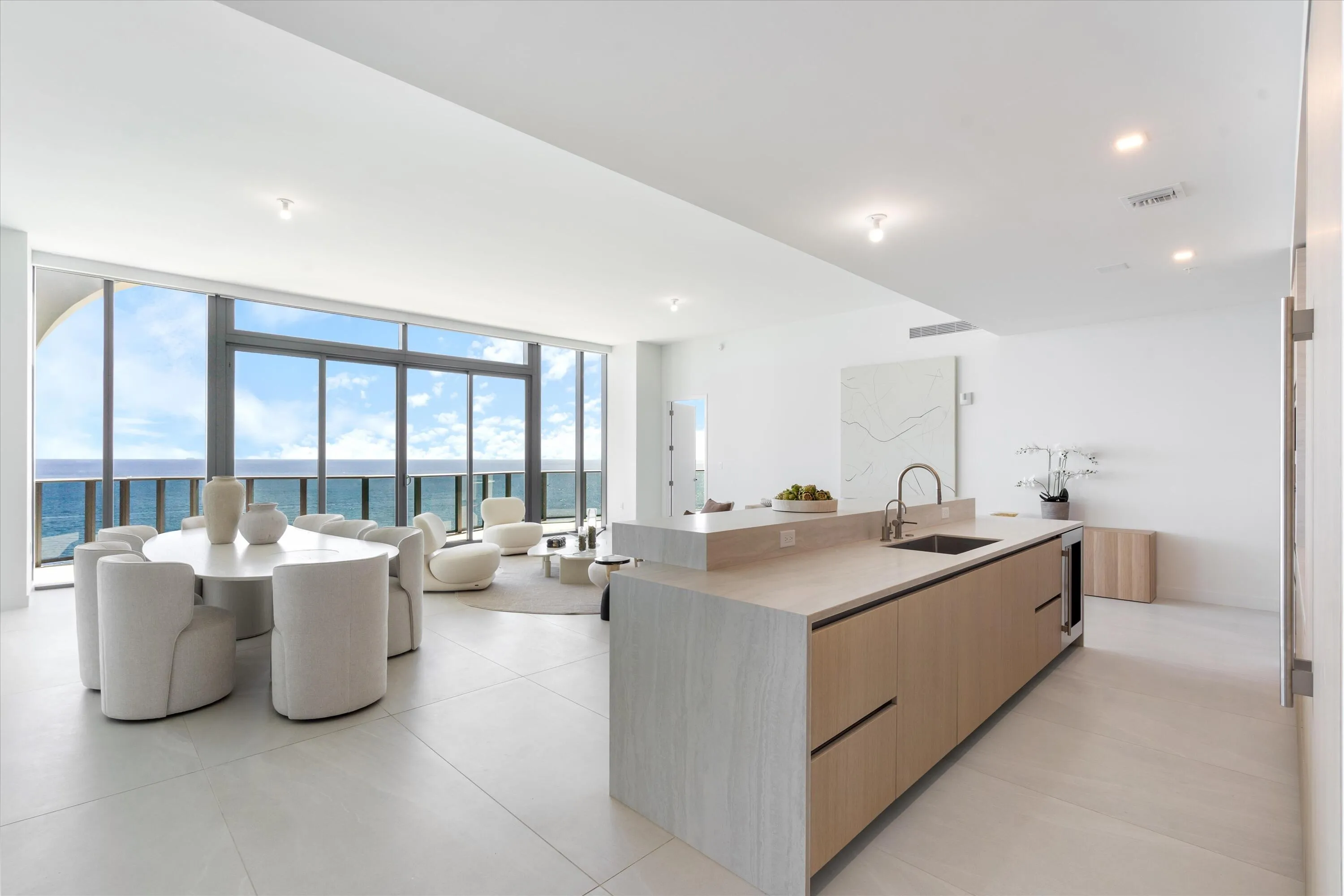 Kitchen and Living Room