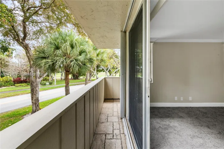 Private balcony off of primary bedroom