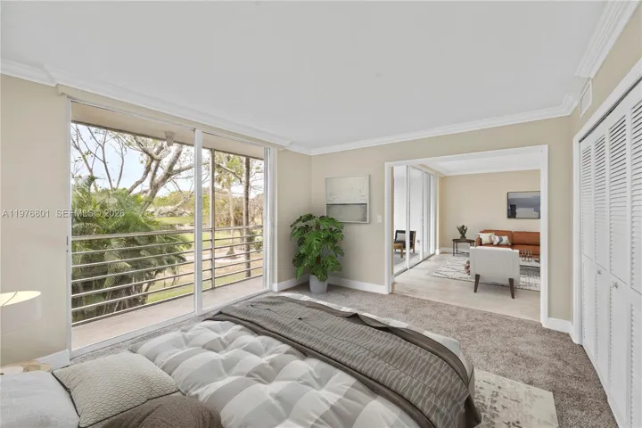 Virtually Staged 3rd bedroom/flex den space with private balcony