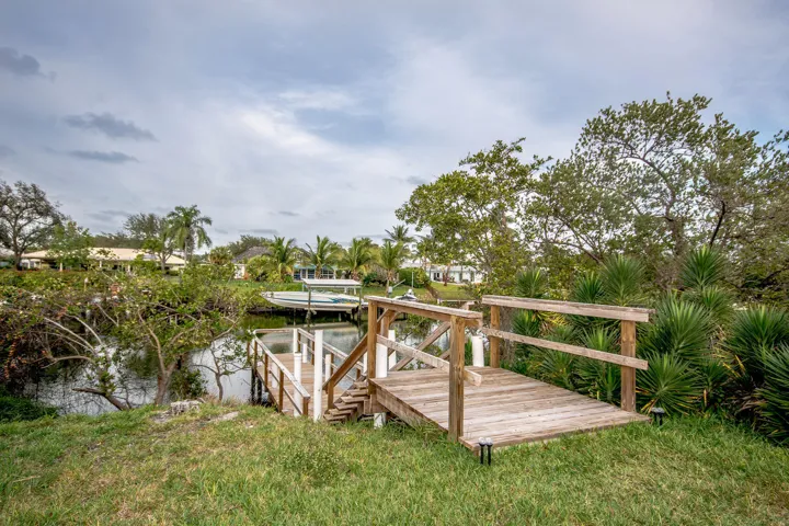 Fishing pier over the water off the