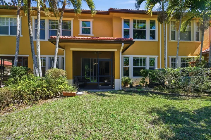 Facing patio