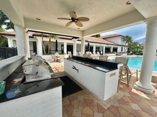 pool BBQ area