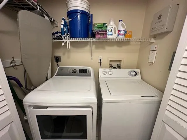 in Unit- full size washer & dryer