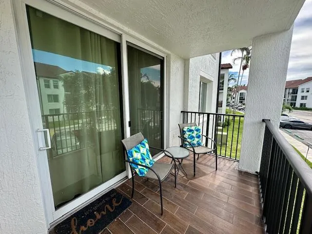 enjoyable patio off the living room area