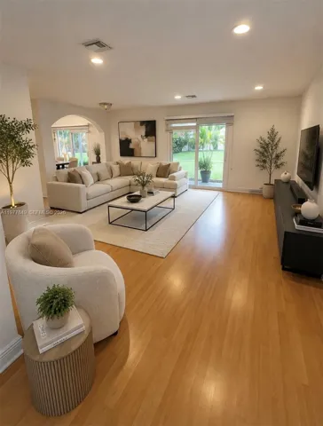 Virtual Staged living room