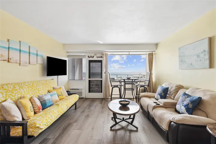 Direct ocean views from your living room. Screen door allows for east to west breezes all day.