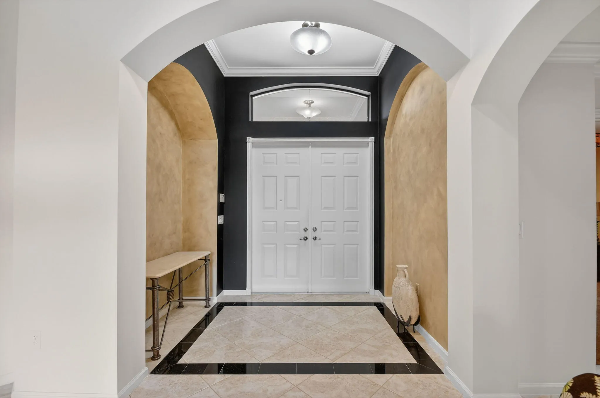 entrance facing door