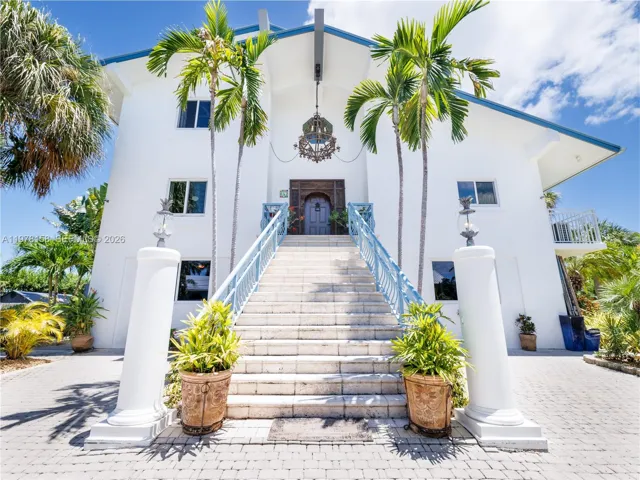 Staircase to front door