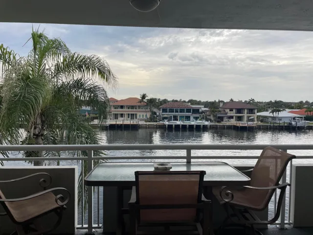 intercoastal views from private covered balcony