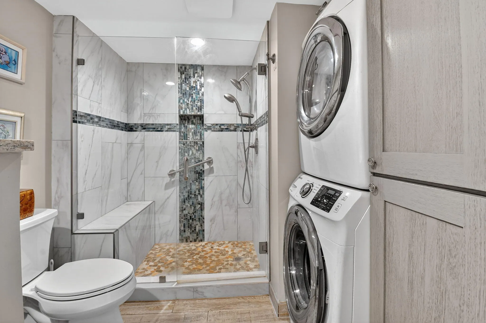 Primary Bathroom / Laundry Area