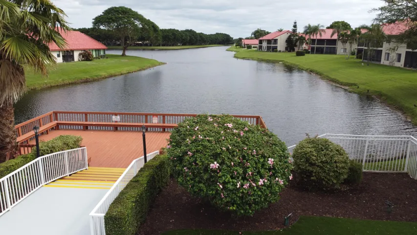 One of several small lakes in the community