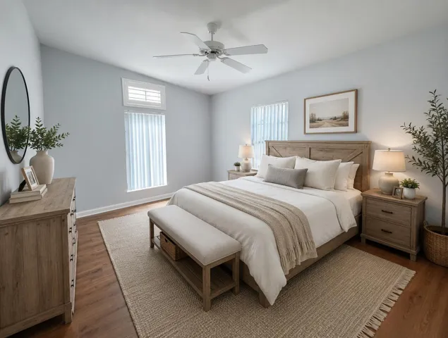 Photo has been virtually staged or enhanced. Furniture shown is not included.