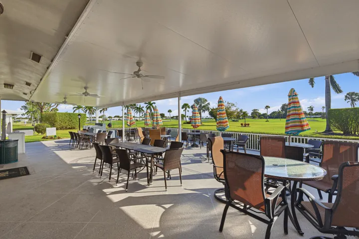 Patio by Golf Course