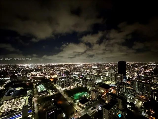 East city view at night