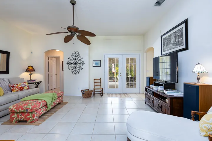 Family Room-French Doors To Patio