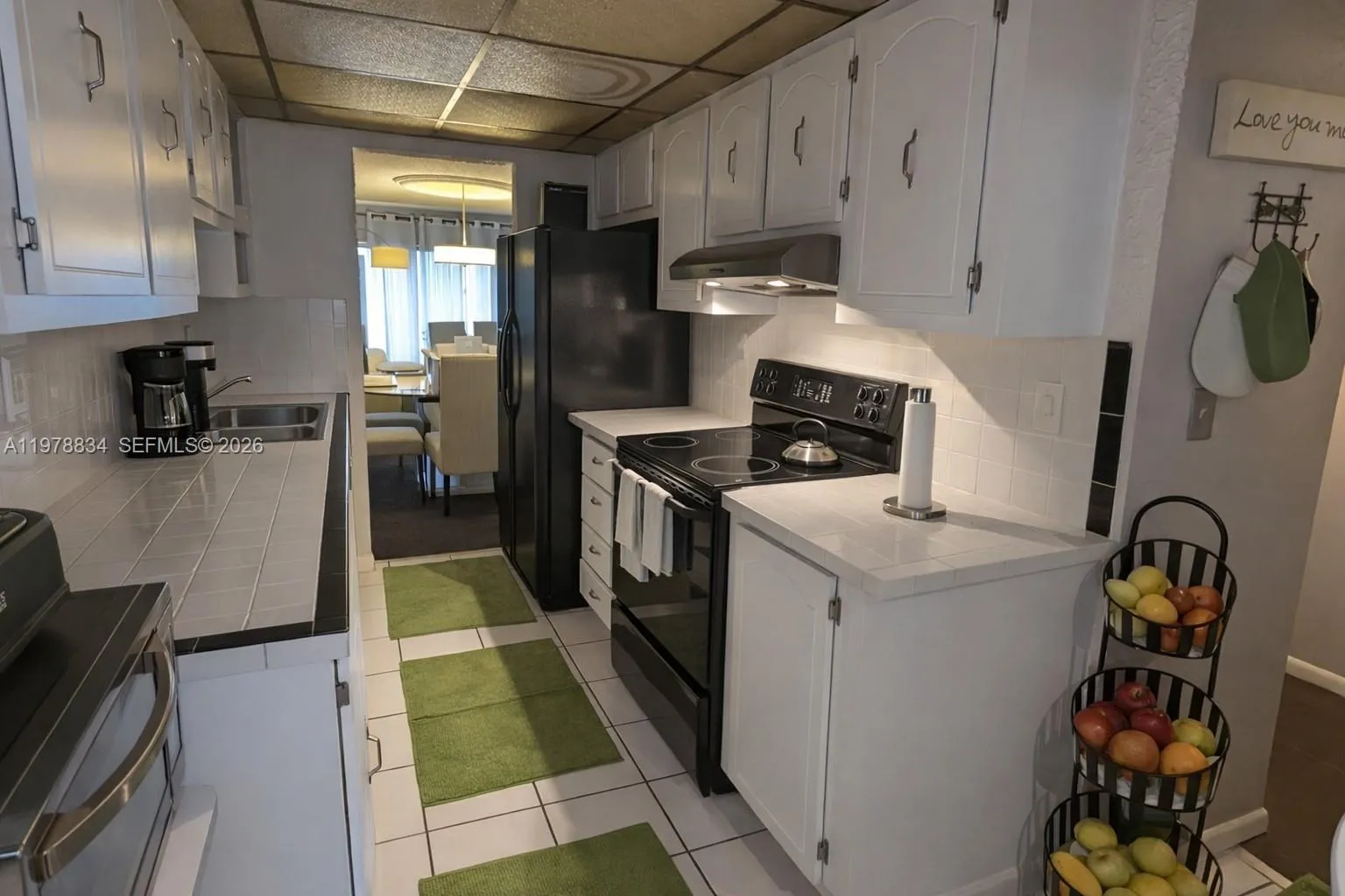 Kitchen with a practical layout ready for upgrades