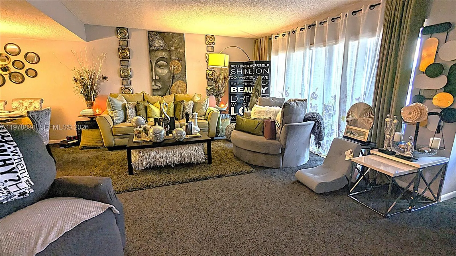 Spacious living area with natural light and flexible layout