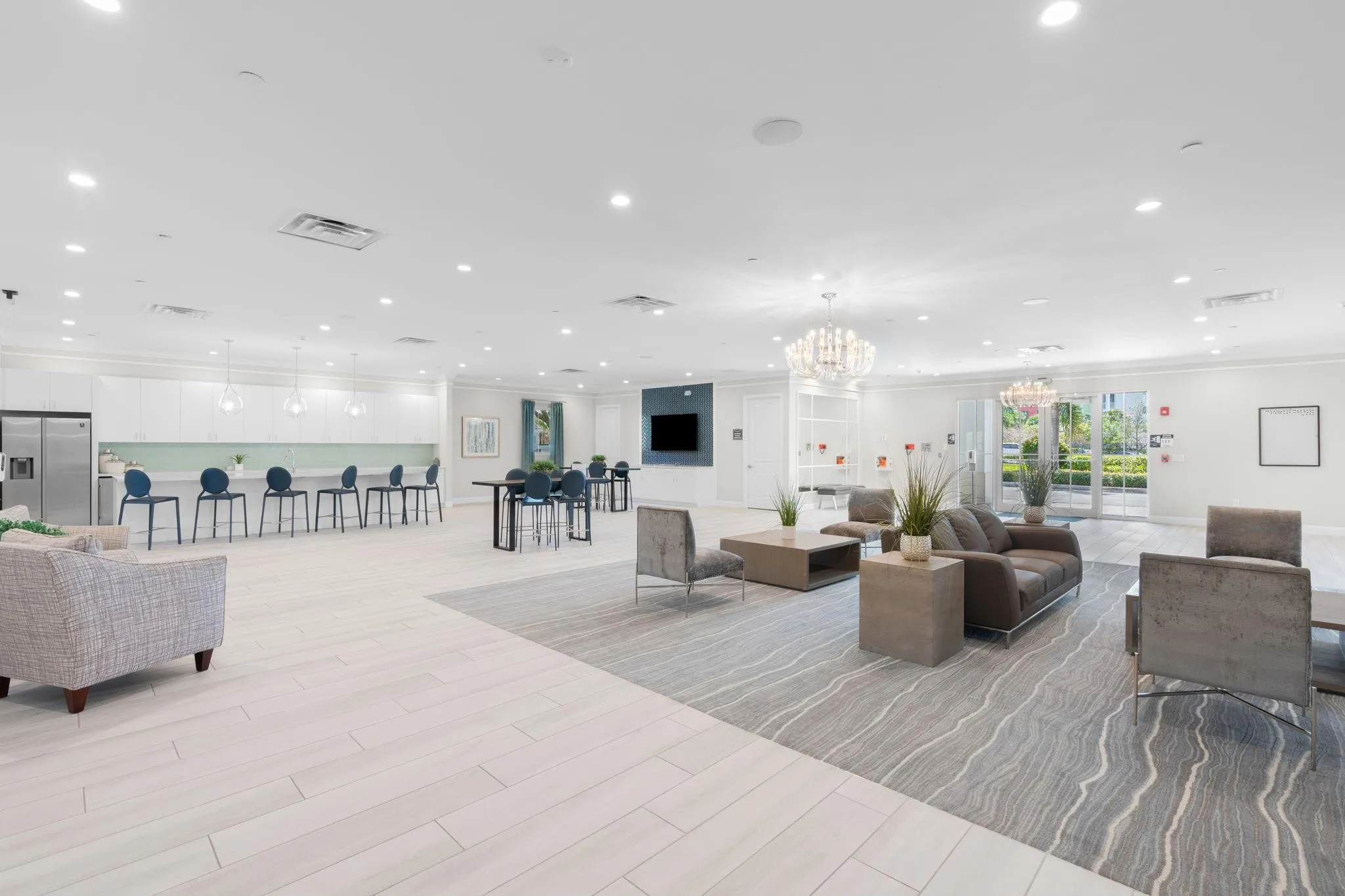 Community Center Lounge and Party Rooms Offer Relaxation out of the Heat and can be Reserved for Large Gatherings.