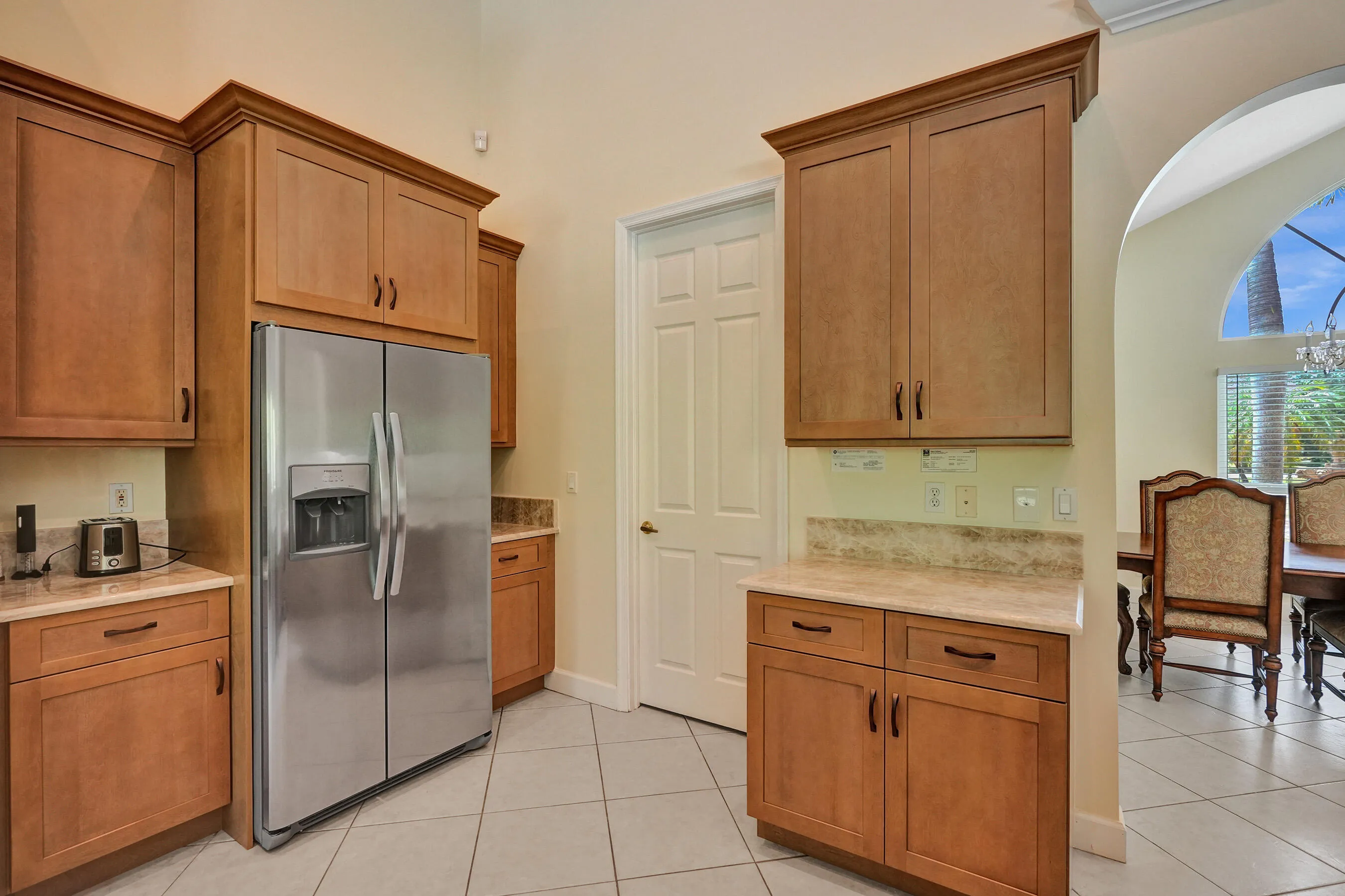New Kitchen with Tall Cabinets
