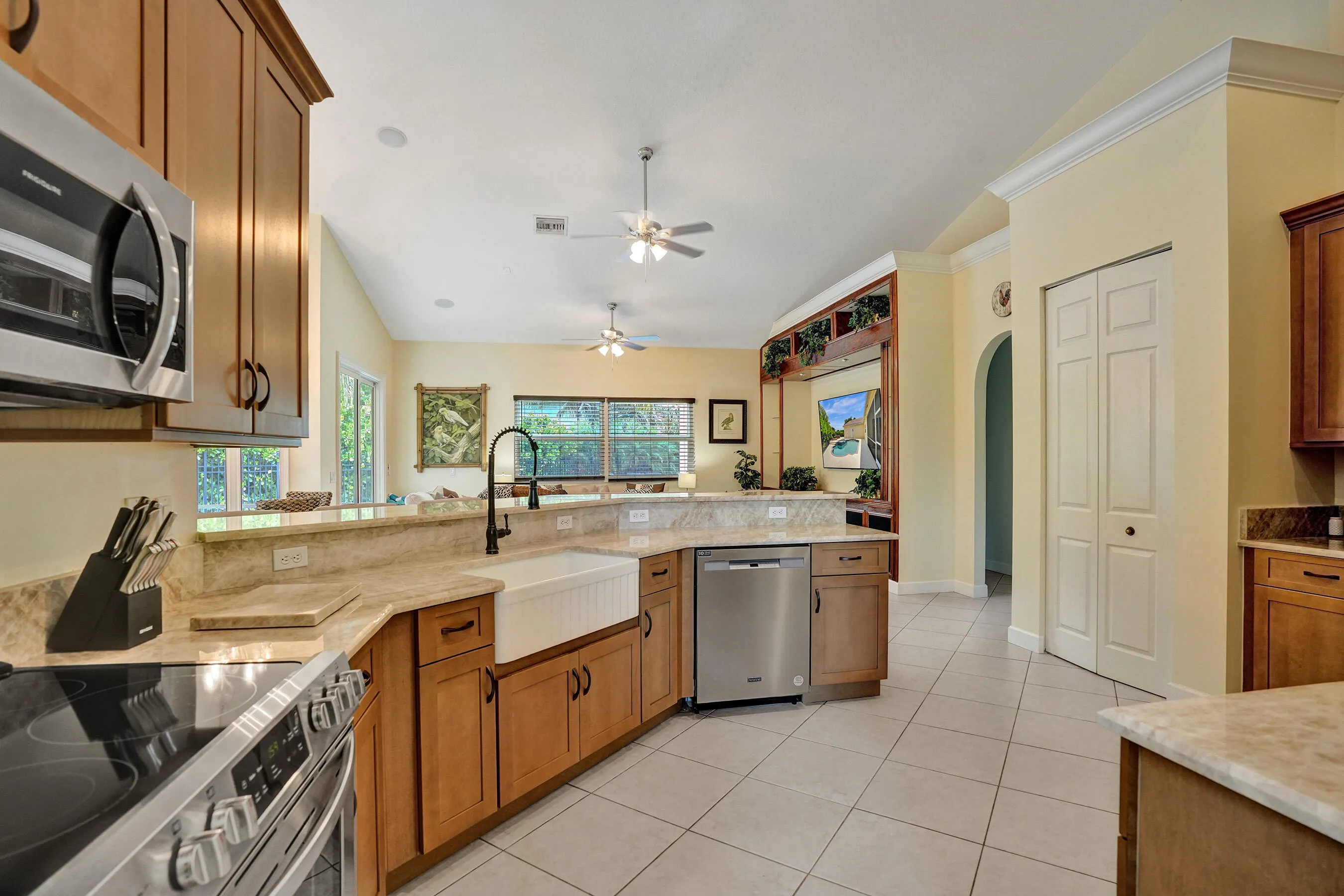 New Kitchen with Stainless Appliances