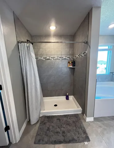 Upstairs Master Bathroom Shower