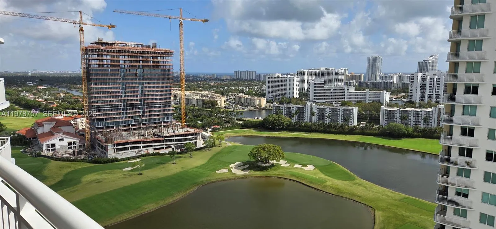 Balcony-Spectacular Golf Course & Ocean Views. Ocean breeze is wonderful.