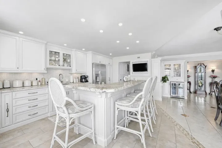 This is to show you how an update kitchen could look white. Virtually staged.