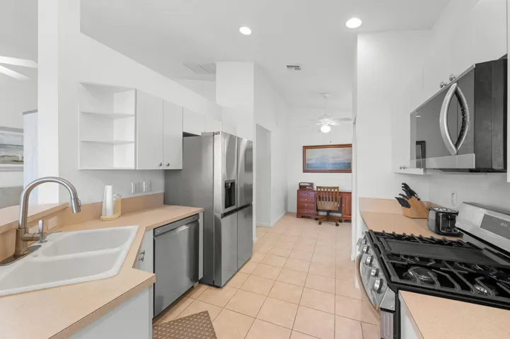 Plenty of cabinet and counter space